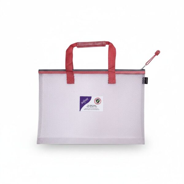 Envelop Mesh Bag With Zipper A4++ Red #15872