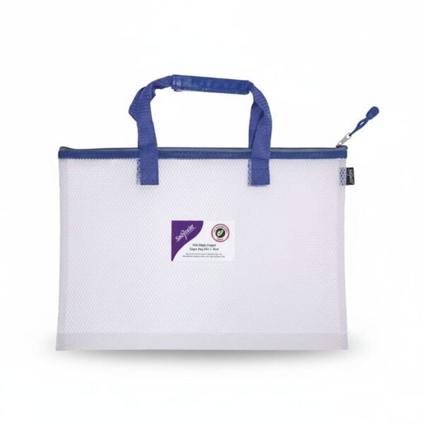 Envelop Mesh Bag With Zipper A3 Blue #15875