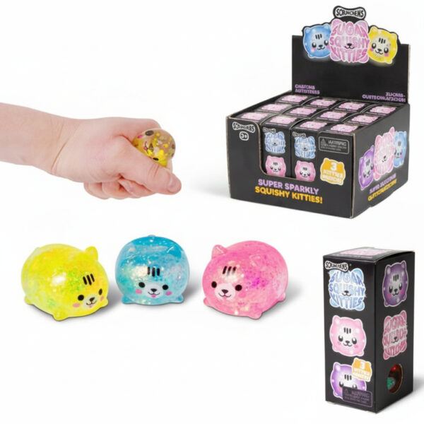 Keyring Scrunchems Diddy Sugar Squishy Kitties #38817