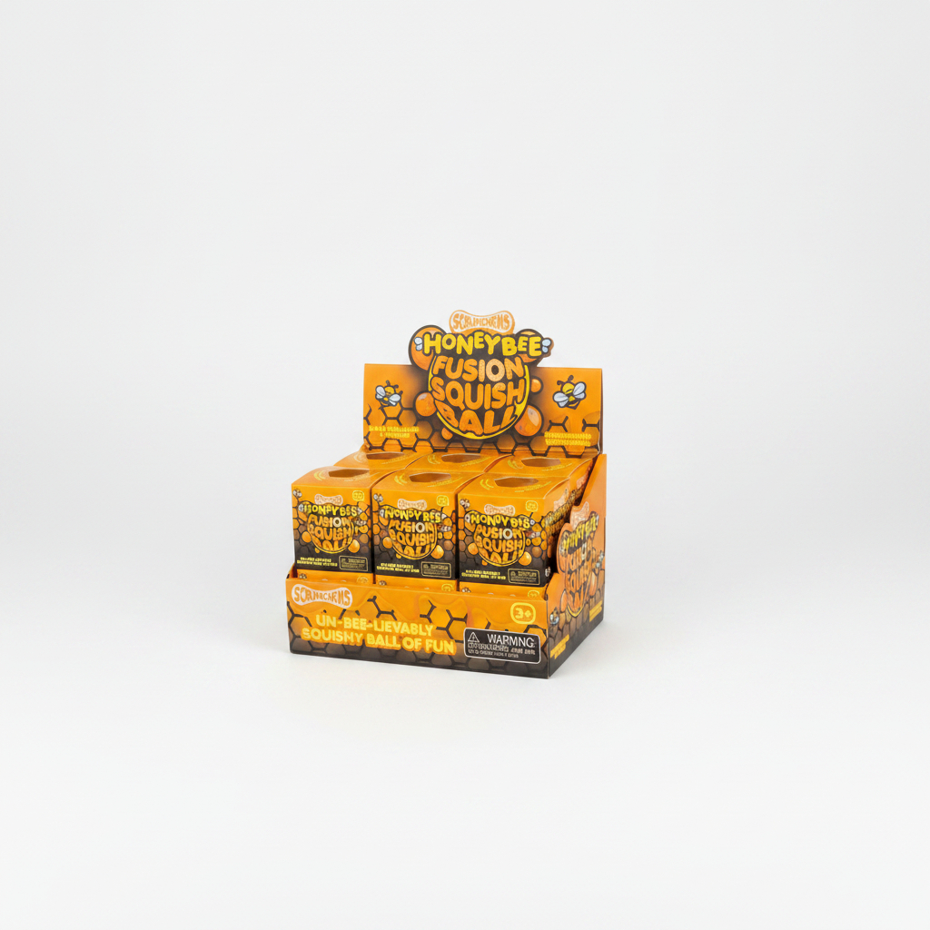 5038728154564-1 Scrunchems Honeybee Fusion Squishball#38914