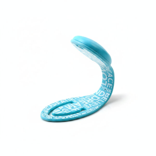 Flexible Led Book Light In Blue Words Design Perfect For Hands-Free Reading#Flb