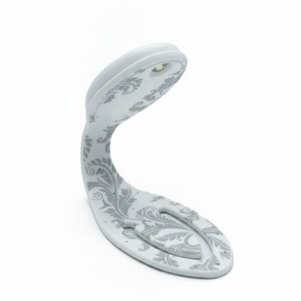 Flexible Led Book Light In White Flowers Design Perfect For Hands-Free Reading#Flwfnew