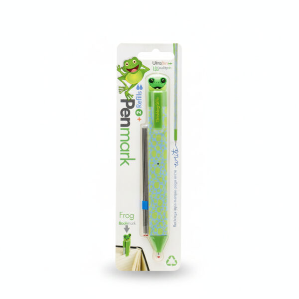 Premium Pen With Book Clip And Refills Frog Themed#Pbfrnew