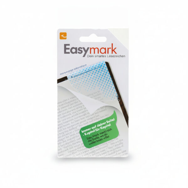 Slim Magnetic Bookmark Set In A Modern Blue Dots Print#Embd