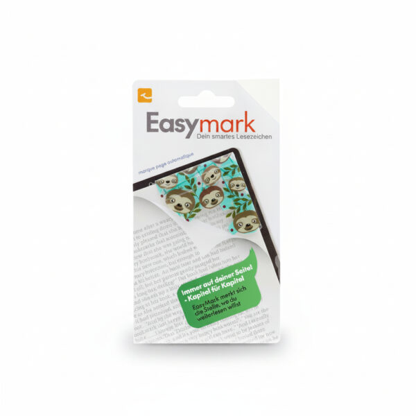 Slim Magnetic Bookmark Set In A Modern Sloth Print#Emsl