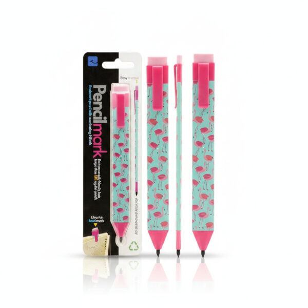 Cute Flamingo Bookmark PencilFun Novelty Stationery Gift#Pcfl