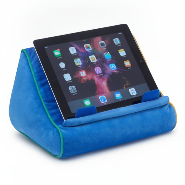 Soft Plush Companion Cushion Stand For Tablets, Phones & Books Blue#Sbcb