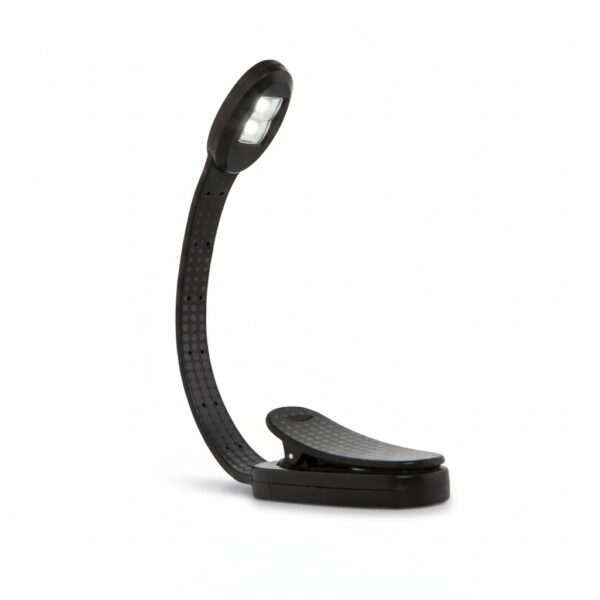 Flexible Led Book Light In Xtra Black Dots Design Perfect For Hands-Free Reading#Flxbk