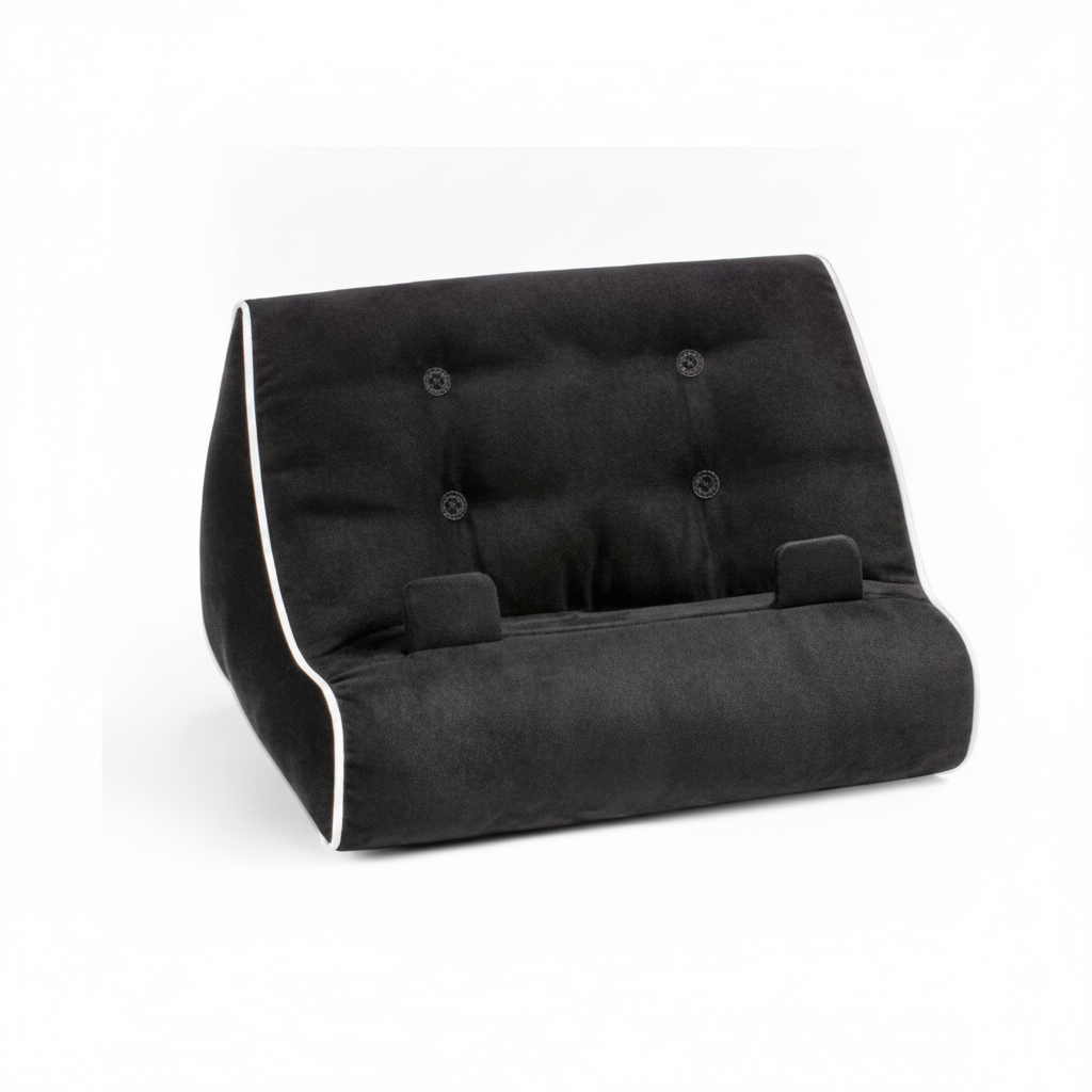 5060213019294 Soft Plush Companion Cushion Stand For Tablets, Phones & Books Black#Sbcblk