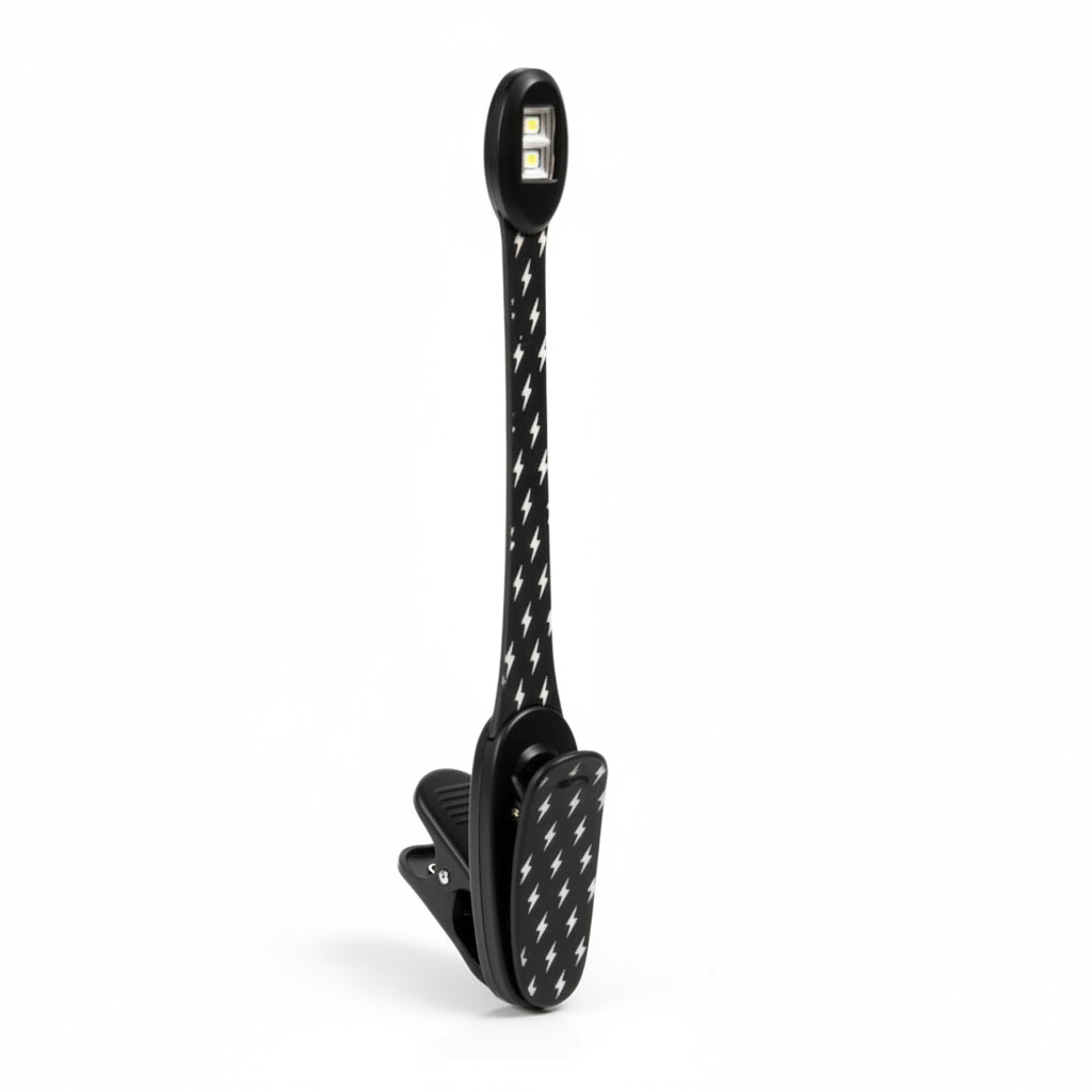 5060213019850 Flexible Led Book Light In Xtra Black Bolt Design Perfect For Hands-Free Reading#Flxbb