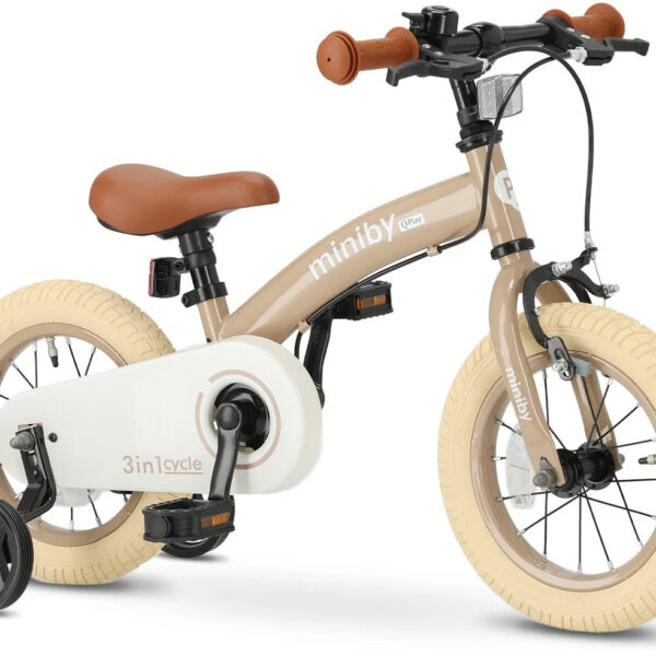 Children's Bike 12 inch - 3 in 1 - Balance Bike - Mocha