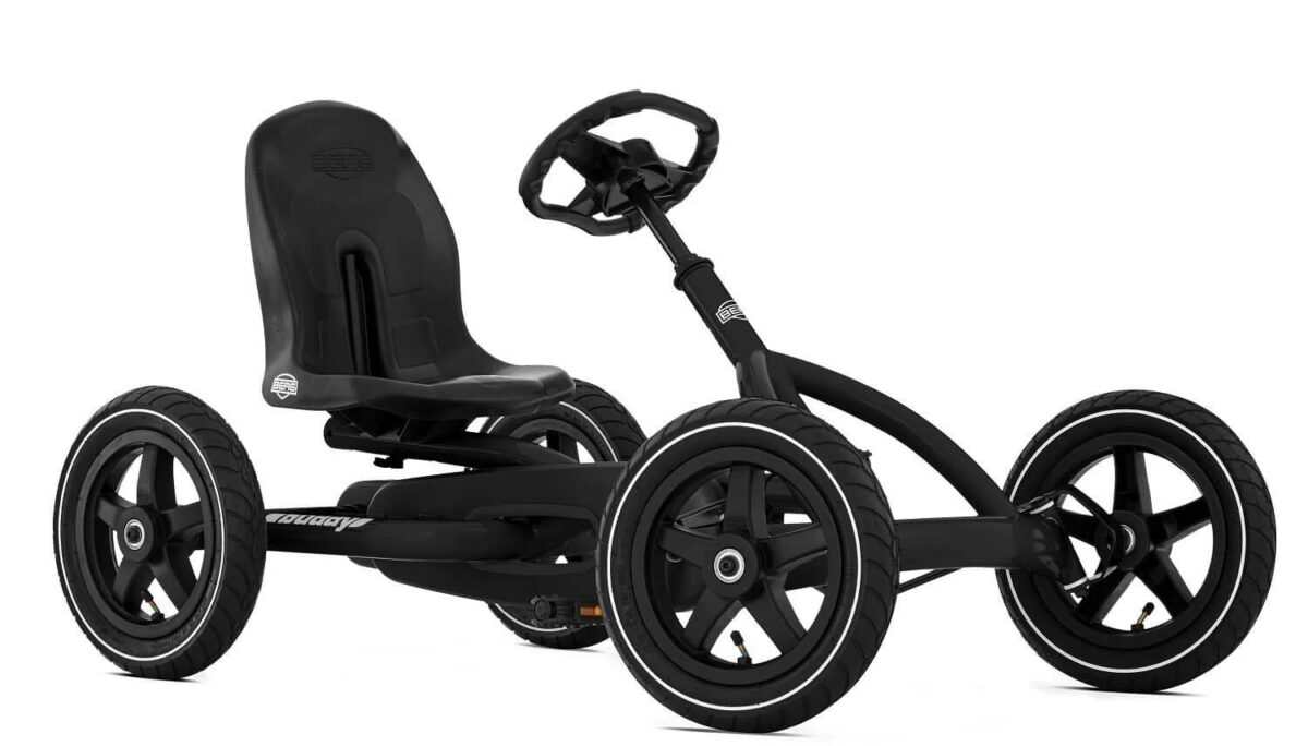 5061047482834_cf5ecf33-9aac-470f-b2d2-05091d3b6956 Go Kart with Pedals QPlay Black