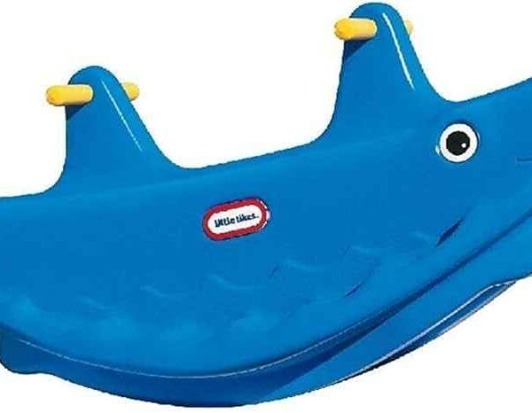 Whale Teeter Totter-Blue