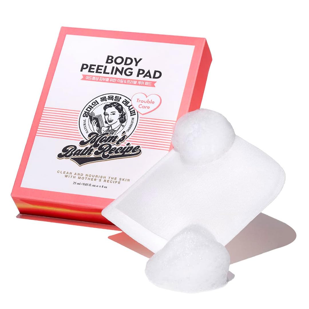 51mXJJl_d8L._SL1080 MOM'S BATH RECIPE BODY PEELING ORANGE - BODY PEELING PAD (8 PIECES)