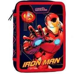 Double Decker Pencil Case Filled Avengers Iron Man Must 2 Compartments
