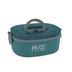 Lunch Box Must Team 750ml 2 in 1 Stainless Steel with fork-spoon 3 Colours