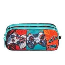 Barrel Pencil Case Must Team Let's Play 2 Compartments