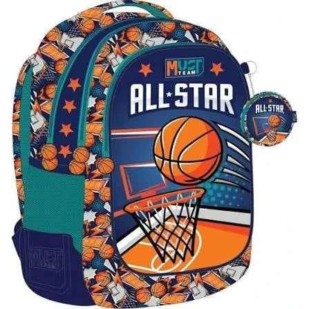 Must Team 17" Backpack 3 Cases Basketball