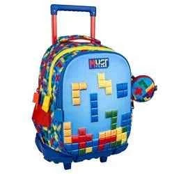 Primary School Trolley Bag Must Team Bricks 3 Compartments