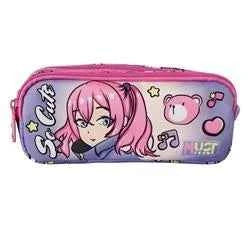 Barrel Pencil Case Must Team So Cute 2 Compartments