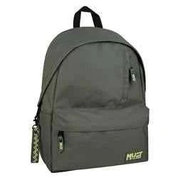 Backpack Must Team Monochrome Classic Olive with Green Light 1 Main Compartment