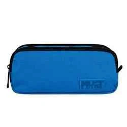 Barrel Pencil Case Must Team Monochrome Blue Light with Blue Dark 2 Compartments