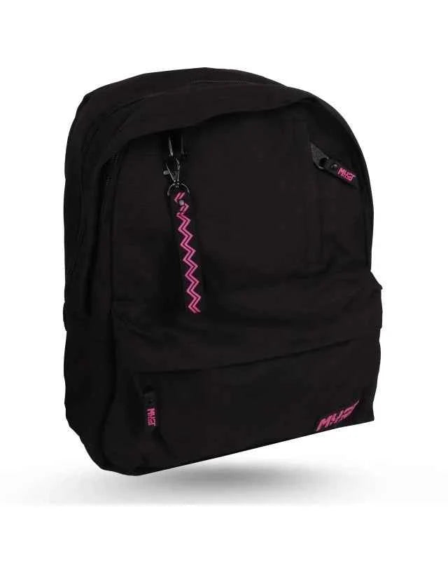 5205698734533-1_968f7190-c17c-47e2-97b6-b20ddaf8bdc8 Must Team Monochrome 17" Backpack 2 Compartments Black W/ Pink