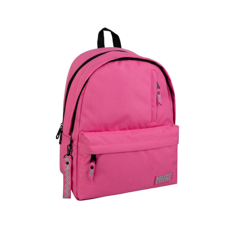 5205698734779_1 Backpack Must Team Monochrome Classic Pink with Mint 2 Main Compartments