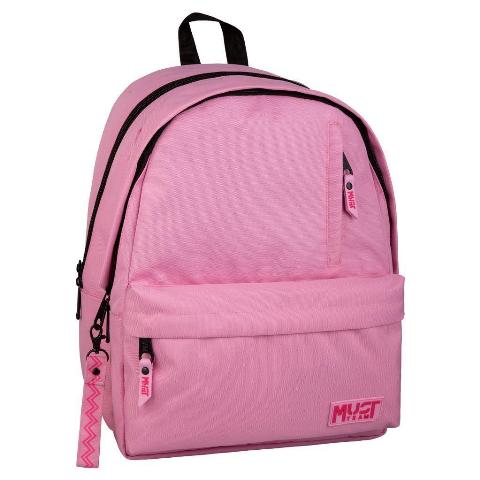Backpack Must Team Monochrome Classic Pink Soft with Pink Bright 2 Main Compartments