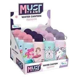 Kids Water Bottle Aluminium Must Team 500ml for Girl 4 Designs