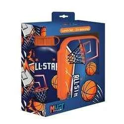 Lunch Set Must Team Basketball Lunch Box 800ml-Water Bottle Aluminium 500ml