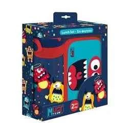 Lunch Set Must Team Monster Lunch Box 800ml-Water Bottle 500ml