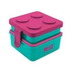 Lunch Box 2 in 1 Must Team 850ml + 500ml Plastic with spoon 2 Colours