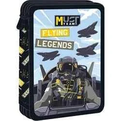 Double Decker Pencil Case Filled Must Team Flying Legends