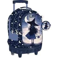 Primary School Trolley Bag Must Team Witch 3 Compartments