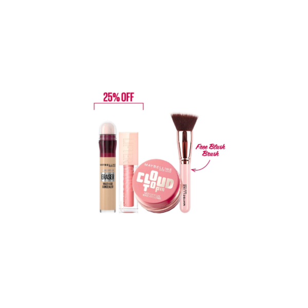 Instant Anti‑Age Concealer Lip Plump Cheek Mousse Set Maybelline