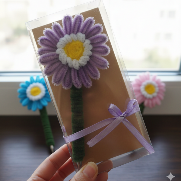 Handmade Pen With Box Made From Chenille