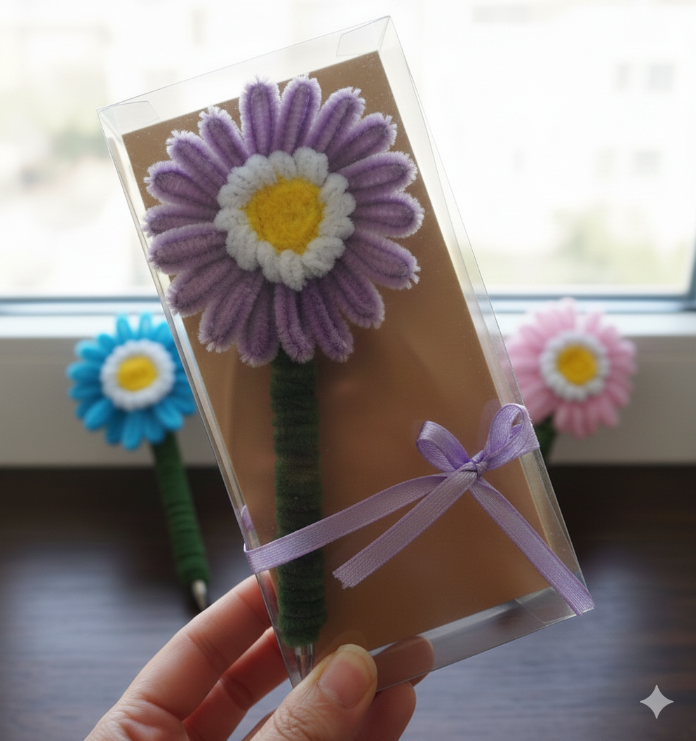 5281110000486 Handmade Pen With Box Made From Chenille