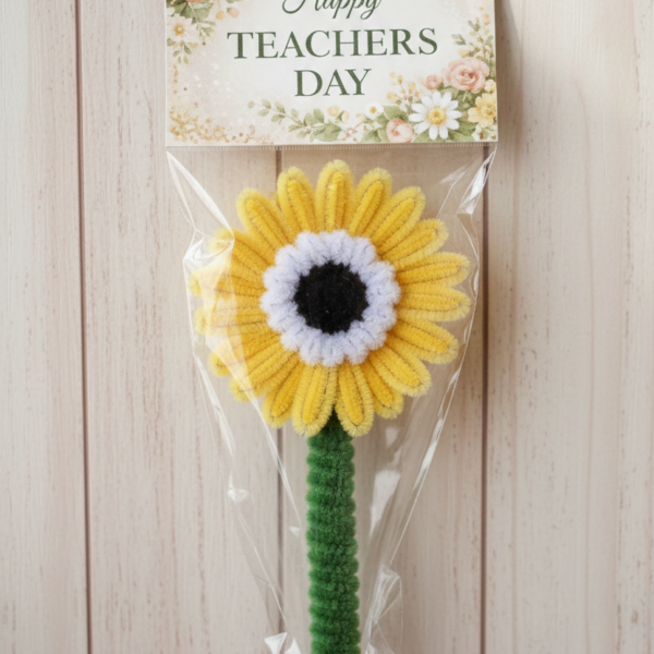 Teachers Day Handmade Pen Without Box Made From Chenille