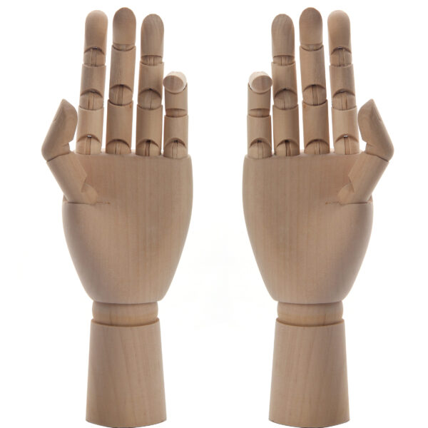 Wood Hand Manequin, 10", Left/Right#Ca-748