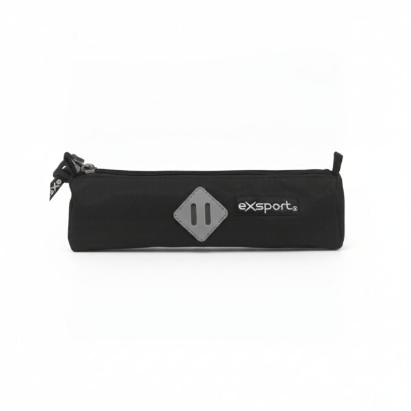 Pencil Case 1 Compartment Plain With Patch (Assorted)#2627554