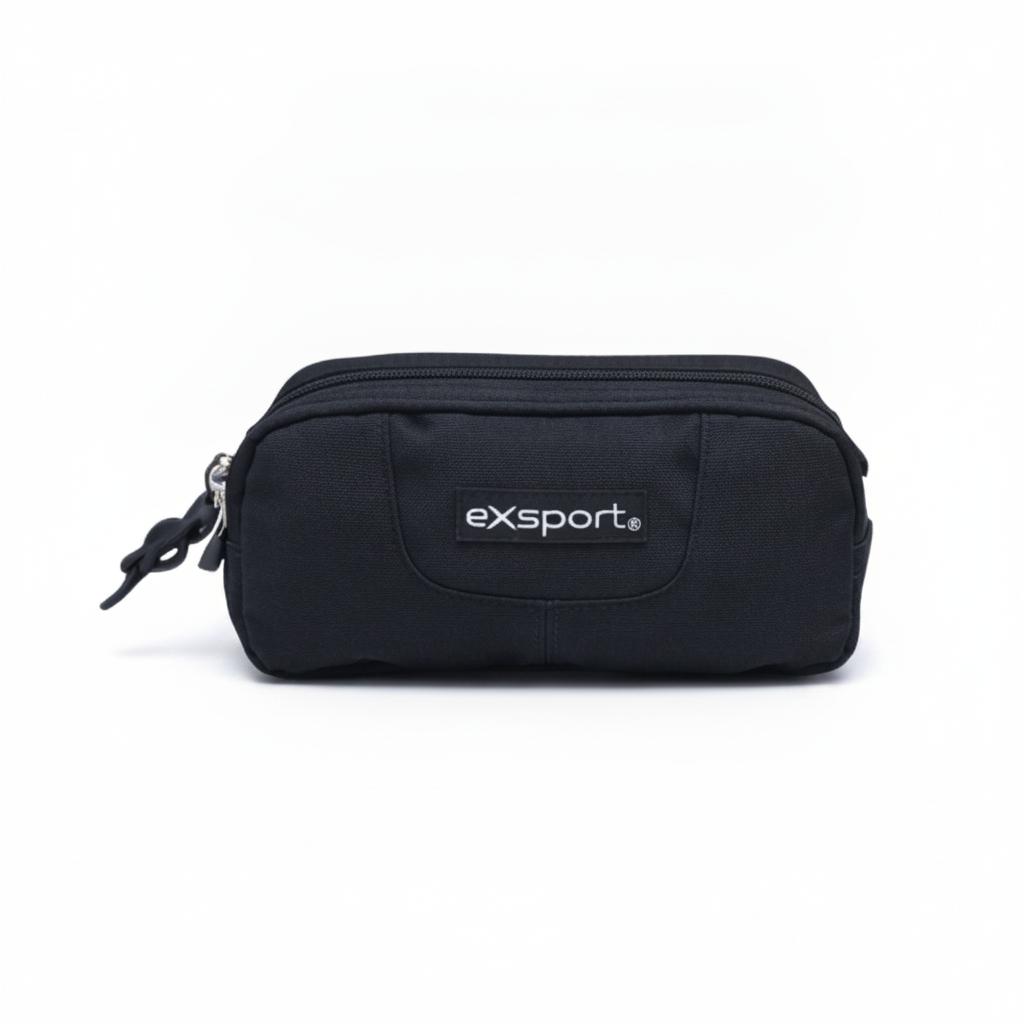 5285011934345-1 Pencil Case 2 Compartments Plain With Patch 21x9x5 cm #2627555