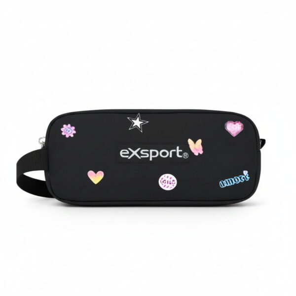 Pencil Case Assorted 3 Compartments Icon Girls 21x9x5 cm #2627118