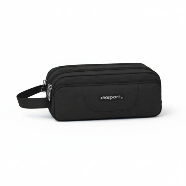 Pencil Case 3 Compartments Plain 21x9x5 cm(Assorted) #2627517