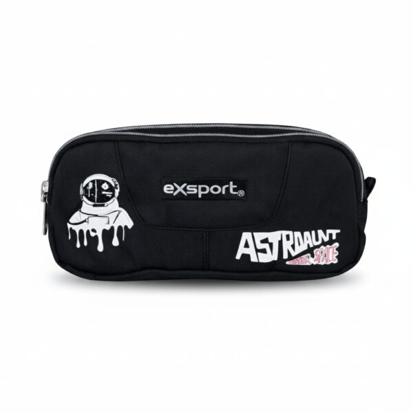 Pencil Case Assorted 2 Compartments Slogan 21x9x5 cm #2627106