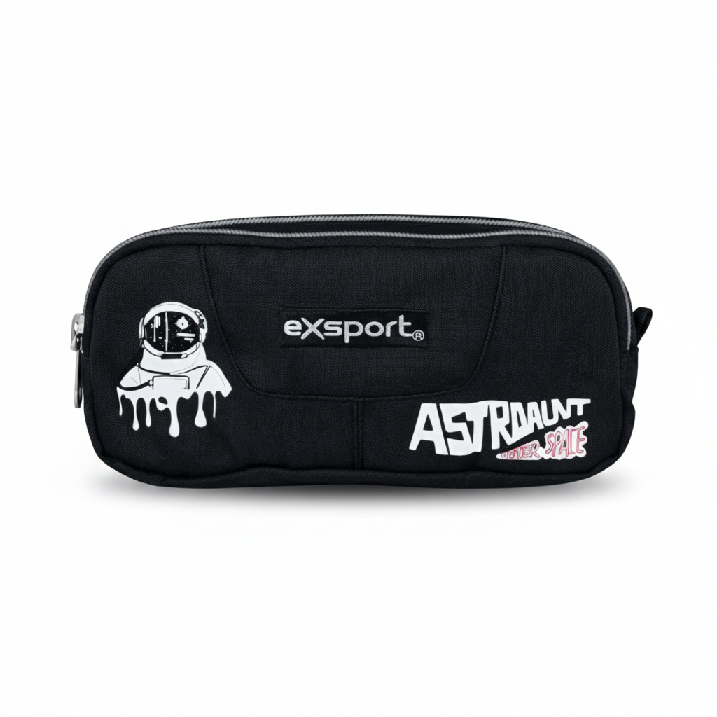 5285011936097-1 Pencil Case Assorted 2 Compartments Slogan 21x9x5 cm #2627106