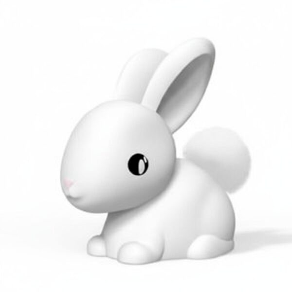 Rechargeable Dhink Northern Lights Silicone Night Light – Cotton the Bunny (Color Changing)