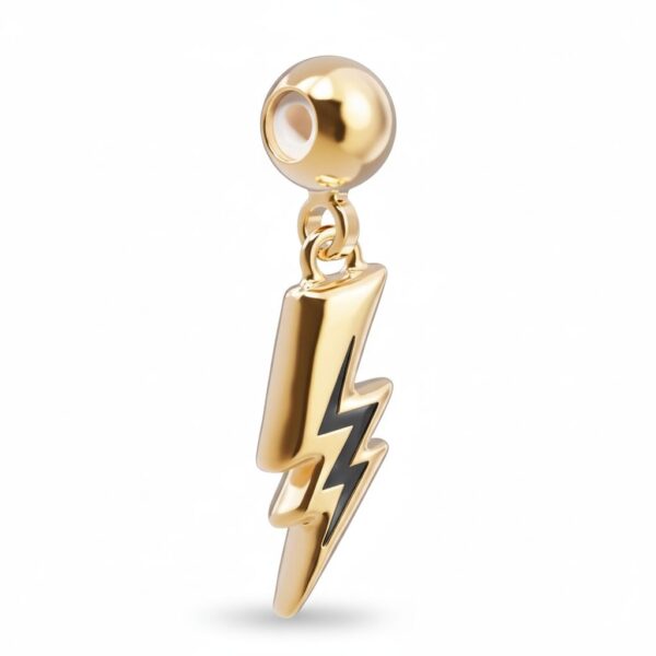 Chocli Charm – Lightning (Brass, 18K Gold Plated)#CHP0187