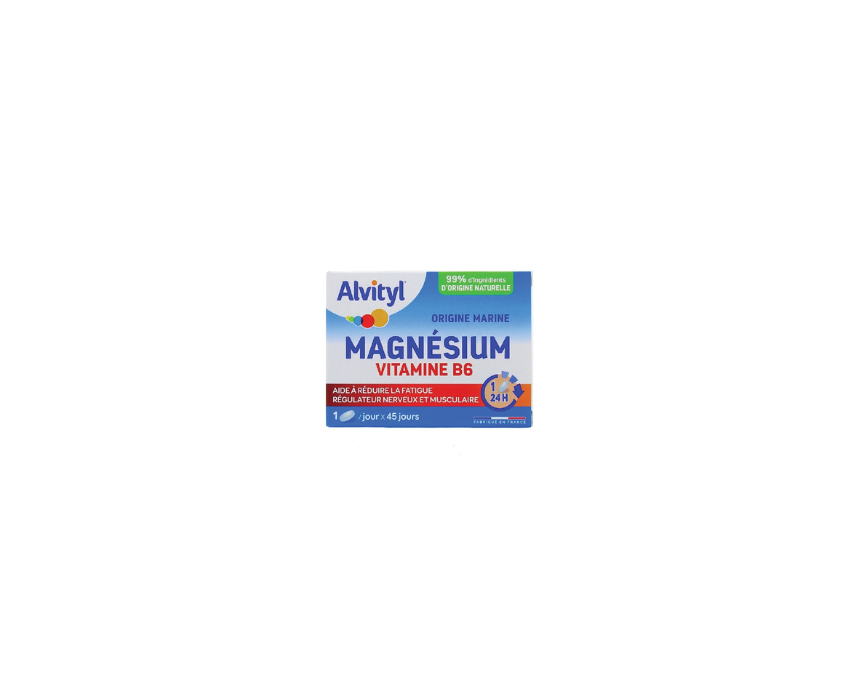 554 Magnesium Vitamin B6 Supplement Tablets Alvityl - Image 1