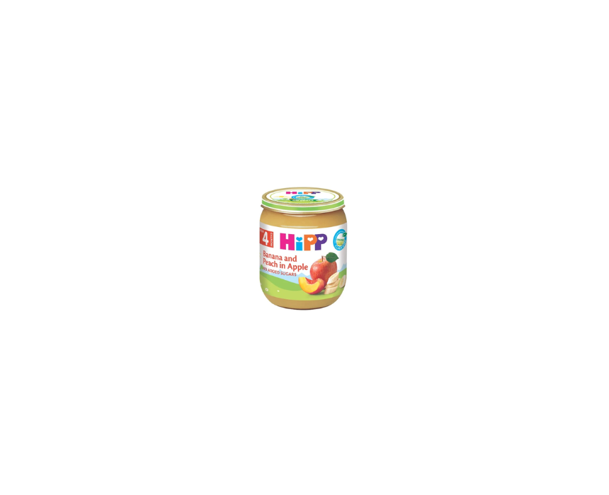 560 Banana Peach Apple Organic Fruit Puree HiPP - Image 1